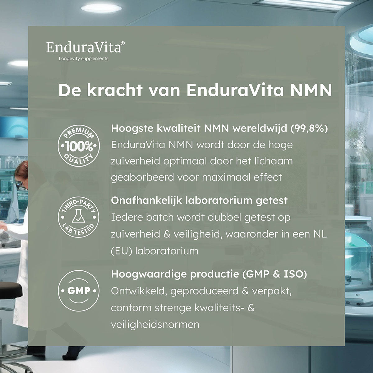 NMN 60x250mg - 99,8% zuiverheid